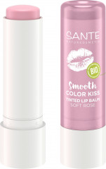 SANTE Smooth Color Kiss Soft Rose, 4.8 g, Санте Оттеночное средство для губ Smooth Color Kiss, оттенок Soft Rose, нежно-розовый, 4,8 г