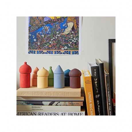 Montessori® Stadt-Bausteine in Regenbogenfarben Городские строительные блоки в цветах радуги