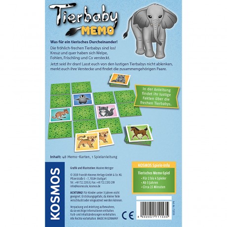 Kosmos Tierbaby-Memo Памятка детеныша животного