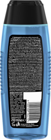 Fa Men Sport Duschgel 250 ml, Мужской гель для душа FA Sport 3 в 1 для тела, лица и волос с ароматом лимона, 250 мл