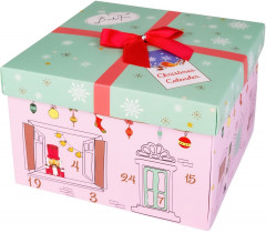 BadeFee Adventskalender 2026 Nussknacker, Адвент-календарь 2026 BadeFee Nussknacker с 24 средствами для ванны, тела, губ и волос