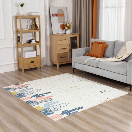 Baby Vivo Spielmatte Spielteppich doppelseitig Kaktus Коврик для игрушек двухсторонний кактус