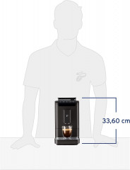 Tchibo Tchibo Kaffeevollautomat Esperto 2 Caffe 2-Tassen-Funktion Caffe Crema Espresso chrom Полностью автоматическая кофемашина Tchibo Esperto 2 Caffe с функцией 2 чашек Caffe Crema Espresso