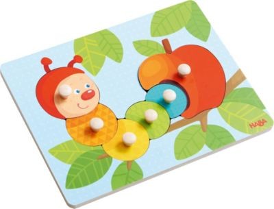 Haba HABA 303189 Greifpuzzle Raupe Mina HABA 303189 гусеница с захватом-головоломкой Mina