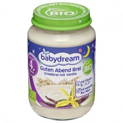 babydream Bio Guten Abend Каша Манная крупаsebrei Манная каша mit Vanille 190 г