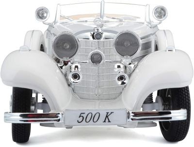 Maisto Modellauto Mercedes 500K Typ Specialroadster 1936 (weiss Модель автомобиля Mercedes 500K тип Specialroadster 1936 г. (белый