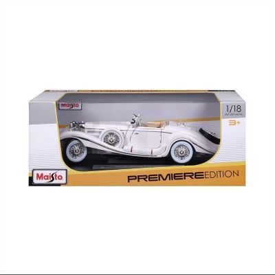 Maisto Modellauto Mercedes 500K Typ Specialroadster 1936 (weiss Модель автомобиля Mercedes 500K тип Specialroadster 1936 г. (белый