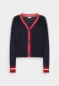 Tommy Hilfiger VIBRANT STRIPE CARDIGAN Cardigan desert sky ЯРКИЙ КАРДИГАН В ПОЛОСКУ Кардиган небо пустыни