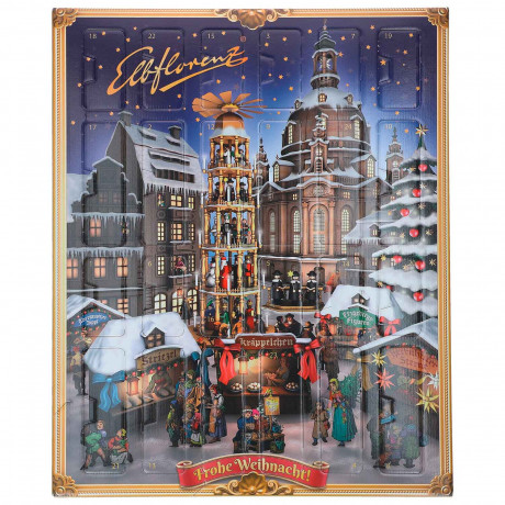 Elbflorenz Dresdner Stollenkonfekt Adventskalender 2026, Адвент-календарь 2026 с дрезденским штоллен-конфектом четырёх видов, 480 г