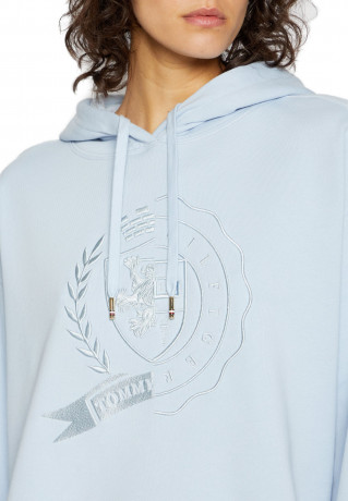 Tommy Hilfiger ICON RELAXED Hoodie Breezy Blue ICON RELAXED Толстовка с капюшоном Свежий синий