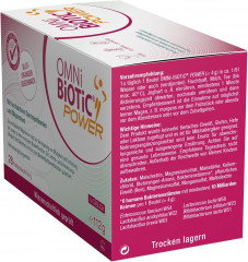OMNi BiOTiC Power, 28 Servings, 112g, Пробиотик с магнием, 6 штаммов полезных бактерий, от усталости и для поддержки мышц, для активных людей и спортсменов, 28 саше х 4г