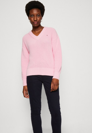 Tommy Hilfiger SWEATER  Jumper classic pink СВИТЕРА Джемперы классический розовый
