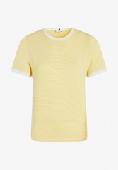 Tommy Hilfiger STRIPE Print T-shirt vivid yellow  ecru breton stp ПОЛОСКА Футболка с принтом ярко-желтый экрю бретон stp