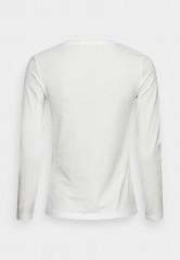Tommy Hilfiger SLIM Long sleeved top ecru SLIM Топ с длинными рукавами экрю