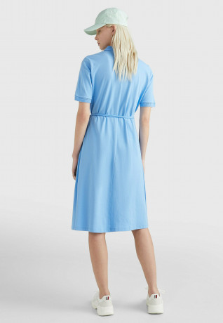 Tommy Hilfiger OPENWORK  Shirt dress hydrangea blue АЖУР Платье-рубашка гортензия синяя