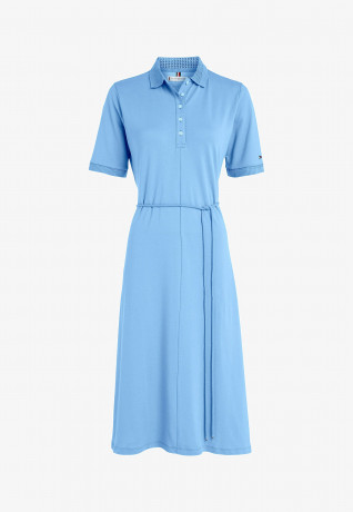 Tommy Hilfiger OPENWORK  Shirt dress hydrangea blue АЖУР Платье-рубашка гортензия синяя