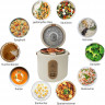 Mutoy Mutoy Reiskocher 2L Reiskocher Antihaft-Garen,Hochtemperaturschutz,One-Touch-Bedienung, perfekt fur 1-4 Personen zum Kochen von Reis,Fleisch,Nudeln oder Suppe  Рисоварка Mutoy Рисоварка 2 л с антипригарным покрытием, защита от высоких температур, уп