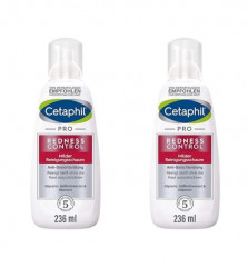 Cetaphil PRO Redness Control milder Reinigungsschaum 236ml x 2st, Пенка для умывания для чувствительной кожи и кожи с покраснениями, мягкое очищение лица, 236 мл x 2шт