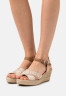 Tommy Hilfiger LOW WEDGE  Espadrilles sandrift НИЗКАЯ КЛЕТКА Эспадрильи песчаный нанос
