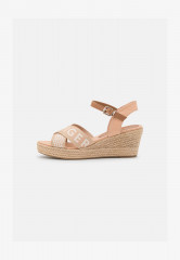 Tommy Hilfiger LOW WEDGE  Espadrilles sandrift НИЗКАЯ КЛЕТКА Эспадрильи песчаный нанос