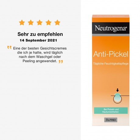 Neutrogena Anti-Pickel Tagliche Feuchtigkeitspflege  Ежедневное увлажняющее средство против прыщей 50мл