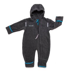 Hoppediz Overall aus Fleece Babyeinteiler anthrazit  Комбинезон из флиса детский цельнокроеный антрацит