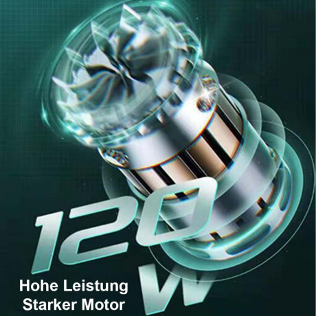 MOUTEN MOUTEN Akku-Handstaubsauger Kabelloser, wiederaufladbarer tragbarer Handstaubsauger mit 12000PA, Kabelloser Autostaubsauger, Waschbarer HEPA-Filter: Fortschrittliches Doppelfilter fur effiziente Reinigung. Grun Беспроводной ручной пылесос MOUTEN Бе