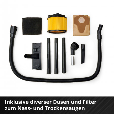 Einhell Einhell Reinigungsburste EINHELL Akku-Nass-Trockensauger TC-VC 18/20 Li S Щетка для чистки Einhell Беспроводной пылесос для влажной и сухой уборки EINHELL TC-VC 18/20 Li S