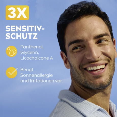 NIVEA SUN Breathable UV Gesicht Sensitiv LSF 50+, 40 ml, Нивеа Солнцезащитный крем для лица, SPF 50+, для чувствительной кожи, воздухопроницаемый, 40 мл