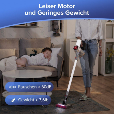 redroad redroad Akku-Stielstaubsauger 17, 450,00 W, beutellos, 5 in1 Handstaubsauger, 26.5KPa Staubsauger Kabelloser Stielsauger Беспроводной стержневой пылесос Redroad 17, 450,00 Вт, без мешка, ручной пылесос 5-в-1, пылесос 26,5 кПа, беспроводной стержн