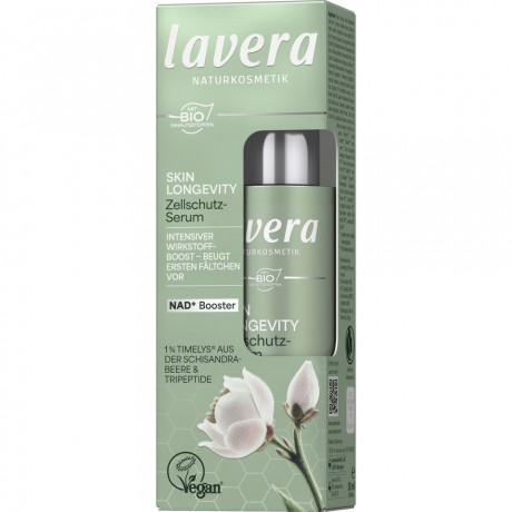 LAVERA Skin Longevity Zellschutz-Serum, 30 ml, Лавера Сыворотка Скин Лонгевити клеточная защита, фитоколлаген и витамин E, anti-age, 30 мл