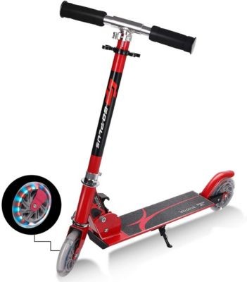 COSTWAY Scooter Roller mit blinkenden Rader Скутер самокат с мигающими колесами