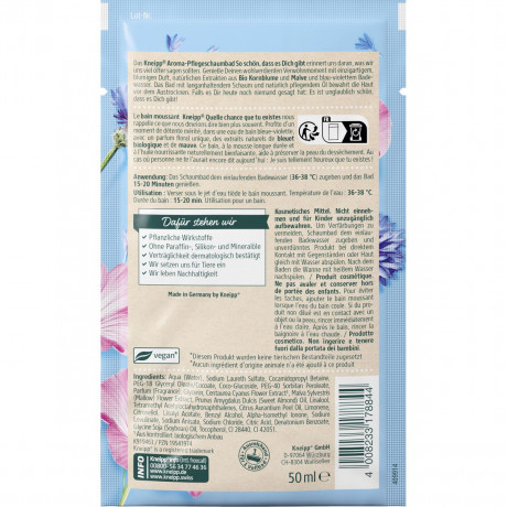 Kneipp Aroma-Pflegeschaumbad So schoen dass es dich gibt, 50 ml, Kneipp ароматная пена для ванны «Как хорошо, что ты есть», 50 мл