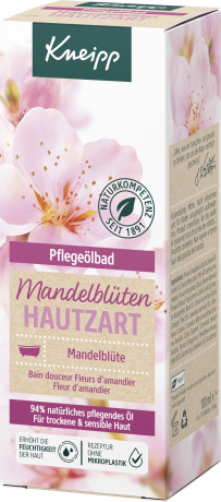Kneipp Pflegebadoel Mandelblueten hautzart, 100 ml, Kneipp масло для ванны Mandelblueten Hautzart с 94% миндального масла для сухой и чувствительной кожи, 100 мл
