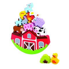 Lelin Holzspielzeug Balancierspiel Farm \/ Bauernhof Деревянная игрушка балансирующая игровая ферма / ферма
