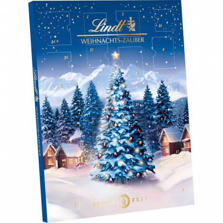Lindt Weihnachts-Zauber Adventskalender, премиальный шоколадный адвент-календарь Рождественское волшебство, 265 г