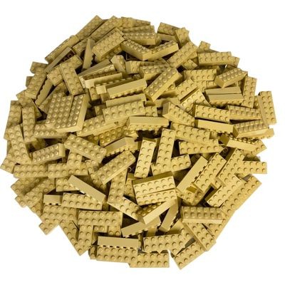 LEGO LEGO 2x6 Steine Beige - 25 Stuck - Tan bricks 2456 Бежевые кубики LEGO 2x6 — 25 штук — Желто-коричневые кирпичи 2456