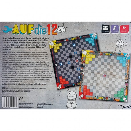 puls entertainment Brettspiel AUF DIE 12! настольная игра НА 12!
