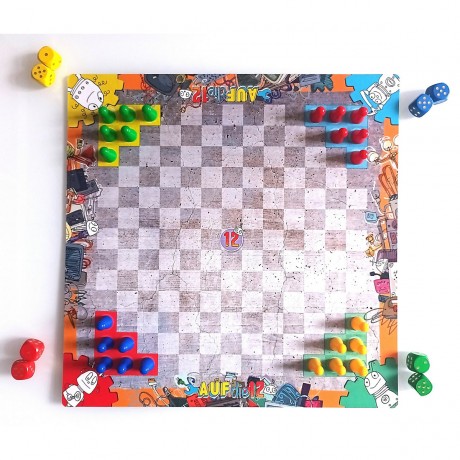 puls entertainment Brettspiel AUF DIE 12! настольная игра НА 12!