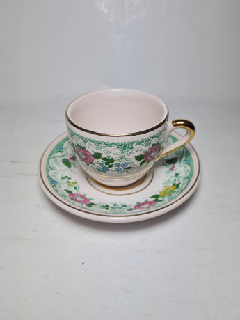 Baron Набор кофейная пара с цветочным рисунком и позолотой, 2 шт, Германия, 1960-70гг.