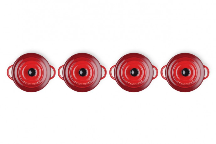 Le Creuset LE CREUSET Mini-Cocotte 4er-Set rot LE CREUSET мини-кокотки, набор из 4 шт.