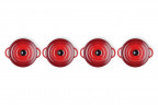 Le Creuset LE CREUSET Mini-Cocotte 4er-Set rot LE CREUSET мини-кокотки, набор из 4 шт.
