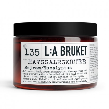 L:A BRUKET No. 135 Salt Scrub Marjoram/Eucalyptus 350ml  Нет. 135 Солевой скраб Майоран/Эвкалипт 350мл