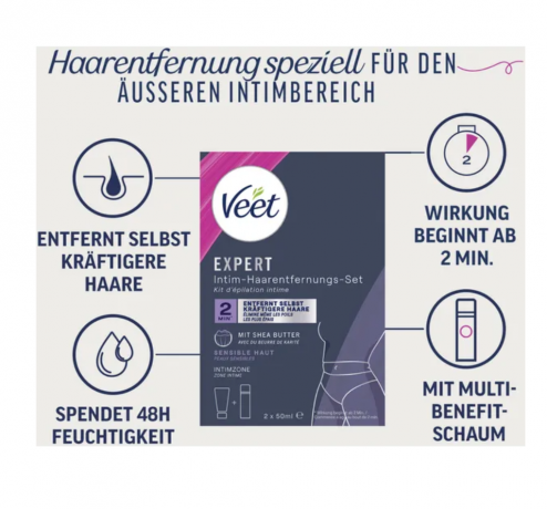 Veet EXPERT Intim-Haarentfernungs-Set Набор для интимной эпиляции EXPERT