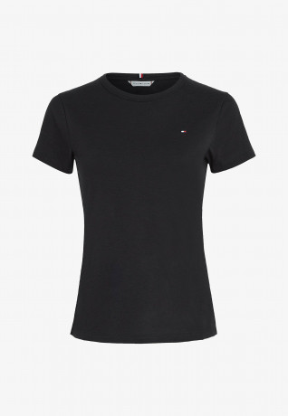 Tommy Hilfiger 1985 C NK SS Basic T-shirt black 1985 C NK SS — базовая футболка черный