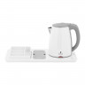 Royal Catering Royal Catering Wasserkocher Hotel-Wasserkocher weiss 1,2L 1800W – mit Kaffee- und Teestation, 1,2 l, 1800 W Чайник Royal Catering, гостиничный чайник белый 1,2 л 1800 Вт с подставкой для кофе и чая, 1,2 л, 1800 Вт