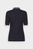 Tommy Hilfiger SLIM GLOBAL ZIP Polo shirt desert sky SLIM GLOBAL ZIP Рубашка поло небо пустыни