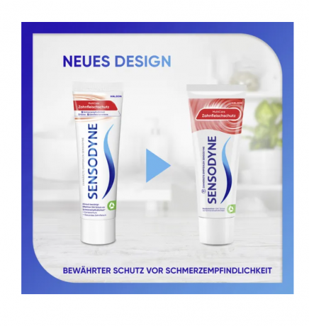 Sensodyne MultiCare Zahnfleischschutz Zahncreme, Зубная паста антибактериальная, уменьшает чувствительность и защищает десна, 75 мл