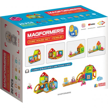 MAGFORMERS Magformers Cube House Penguin Дом-пингвин Magformer's Cube