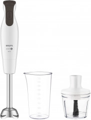 Krups Krups Stabmixer HZ5521 Perfect Mix 6000, 600 W, 4 Klingen, Edelstahlmixstab, Zubehor-Set: Messbecher, Zerkleinerer  Ручной блендер Krups HZ5521 Perfect Mix 6000, 600 Вт, 4 лезвия, палочка для смешивания из нержавеющей стали, набор аксессуаров: мерны